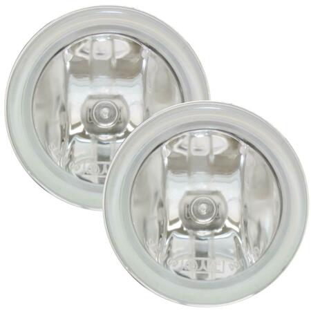 IN PRO CAR WEAR 3 in. Wave Cut Spotlamp with H3 Bulb, Clear Lens T30500